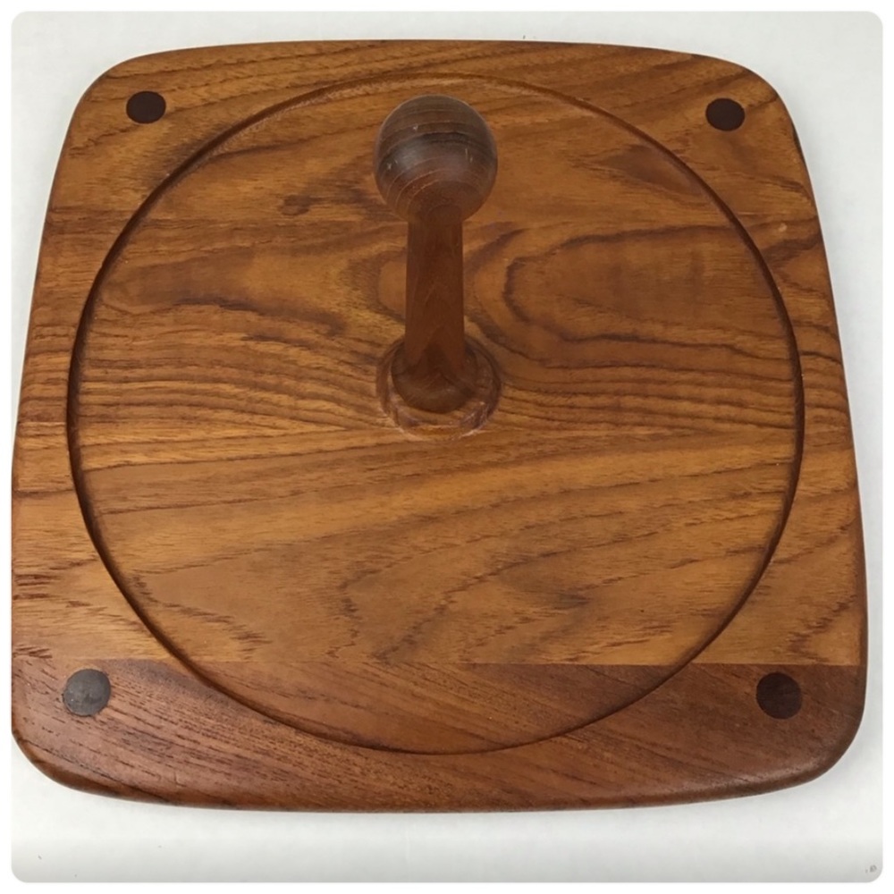 Benjamin & Medwin Inc. Vintage Teak Serving Tray